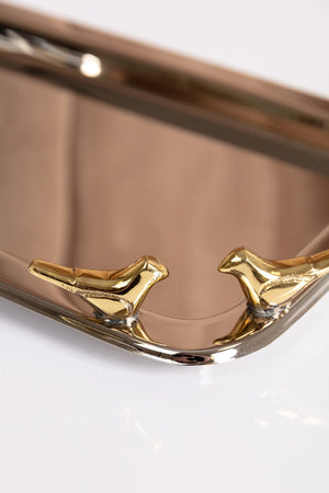 Carraig Donn Silver Love Birds Platter