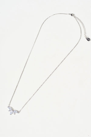 Carraig Donn Silver Marquise Cluster Necklace