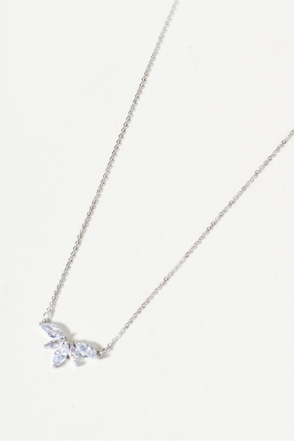 Carraig Donn Silver Marquise Cluster Necklace