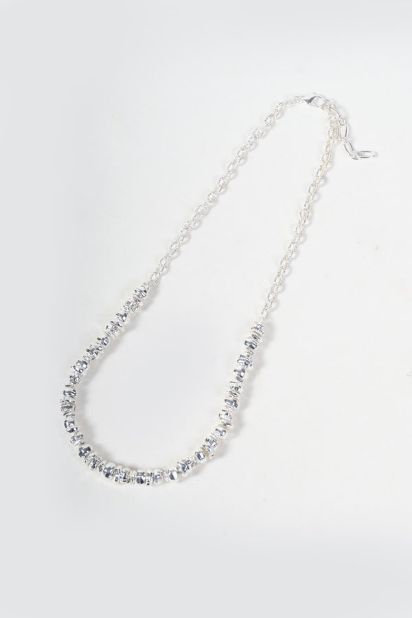 Carraig Donn Silver Metal Bead Necklace