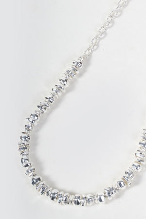 Carraig Donn Silver Metal Bead Necklace