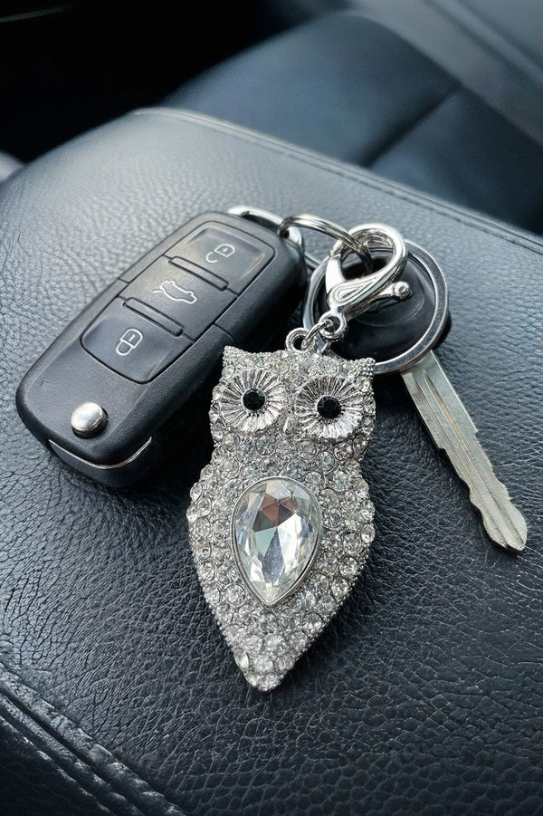 Carraig Donn Silver Owl Keyring