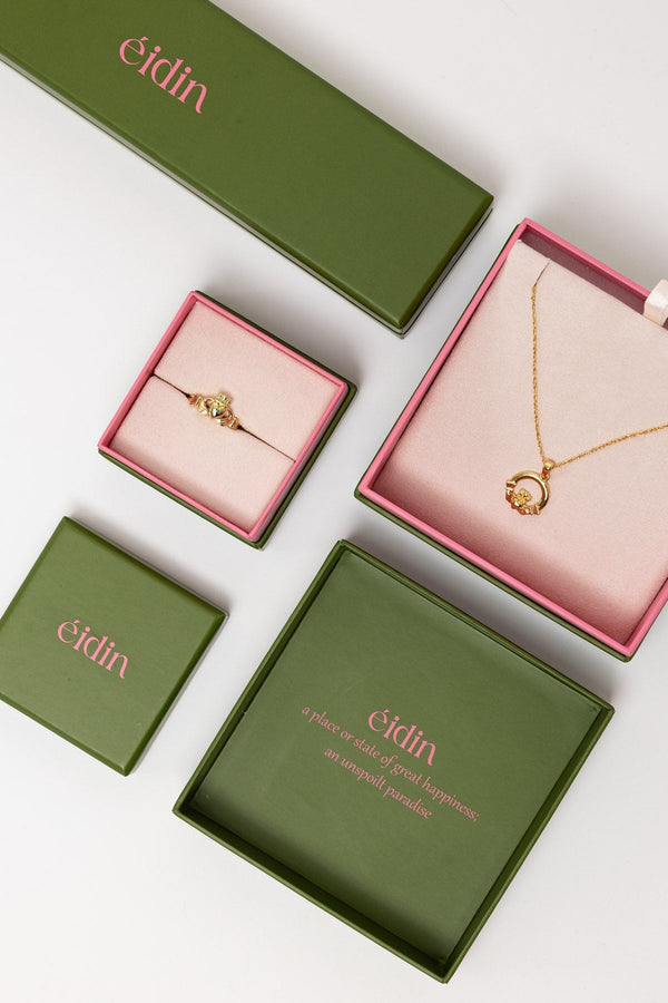 Carraig Donn Silver Plated Claddagh Necklace