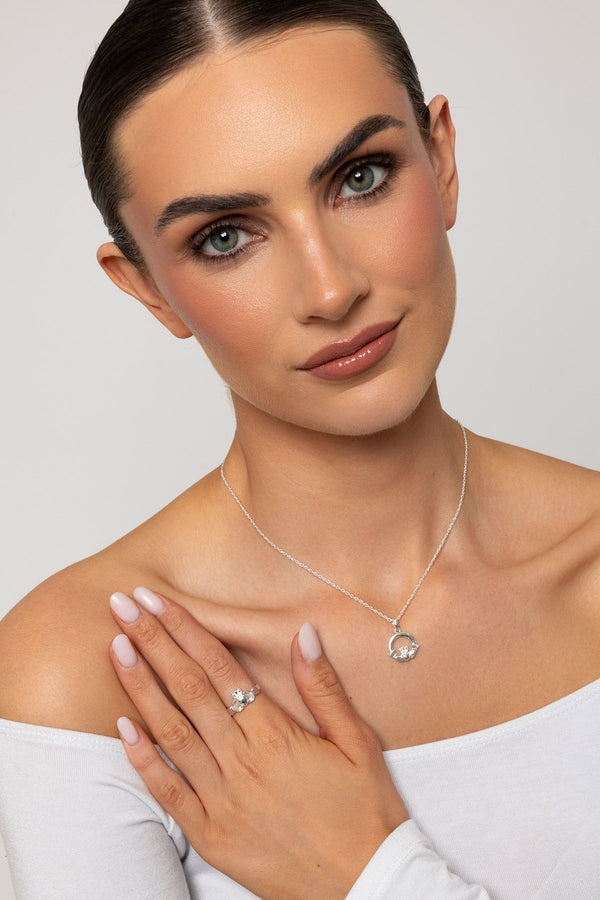 Carraig Donn Silver Plated Claddagh Ring - Size 7