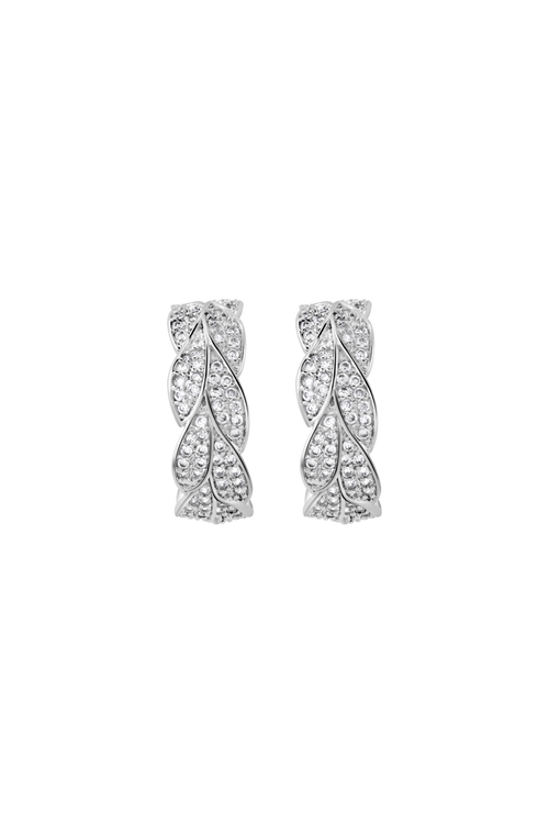 Silver Plated Demi Hoop Earrings