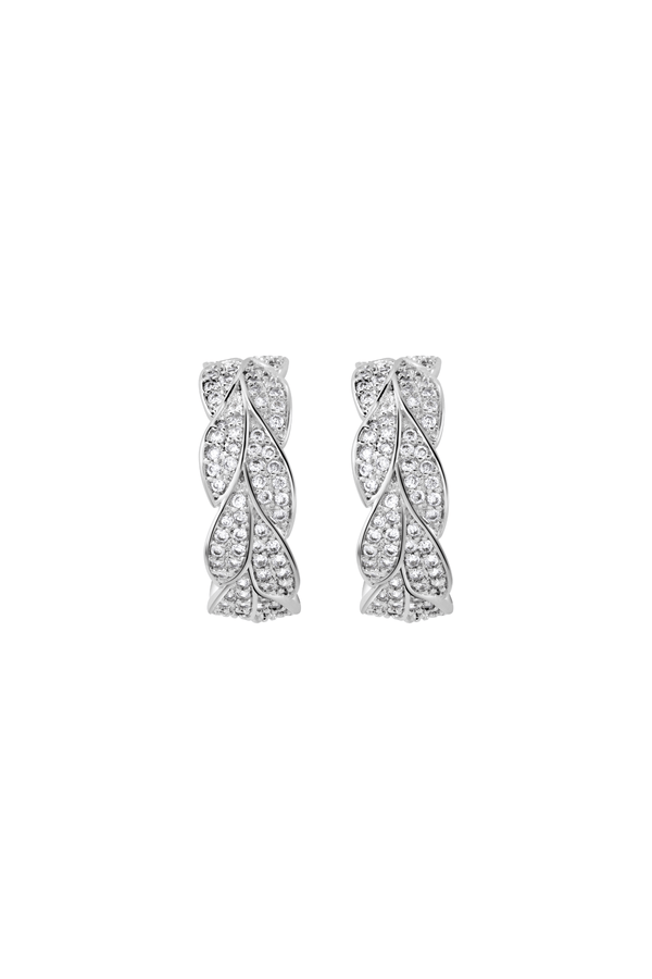 Carraig Donn Silver Plated Demi Hoop Earrings