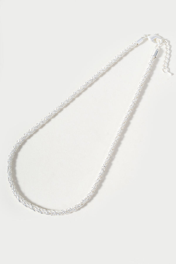 Carraig Donn Silver Rope Chain Necklace