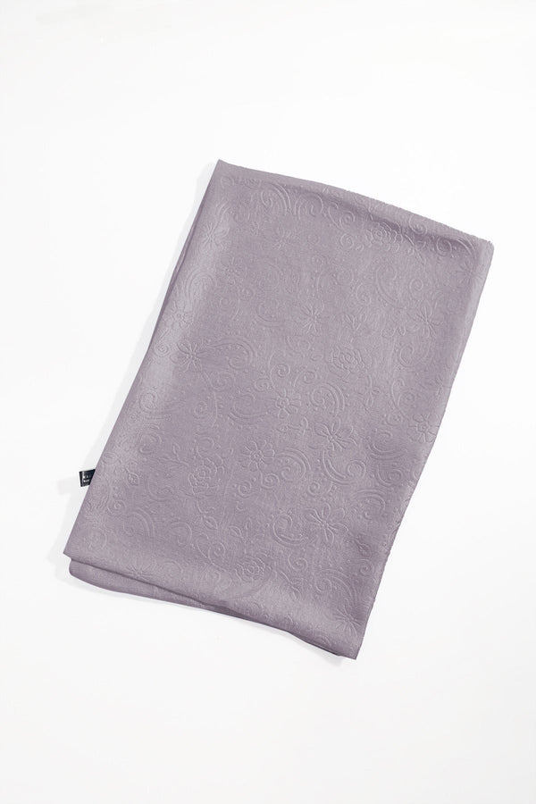 Carraig Donn Silver Silk Touch Embossed Scarf