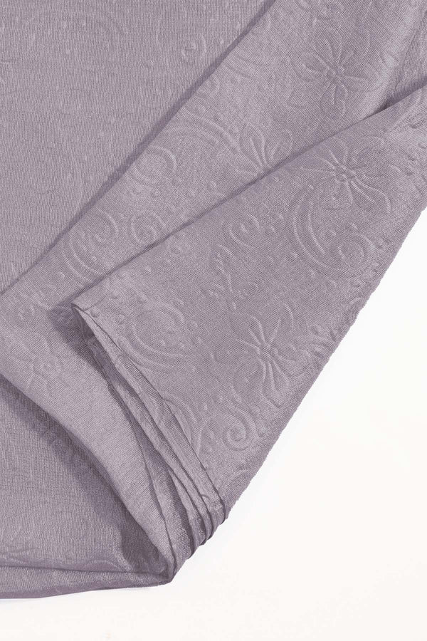 Carraig Donn Silver Silk Touch Embossed Scarf