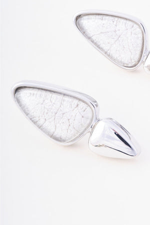 Carraig Donn Silver Stone Detail Earrings
