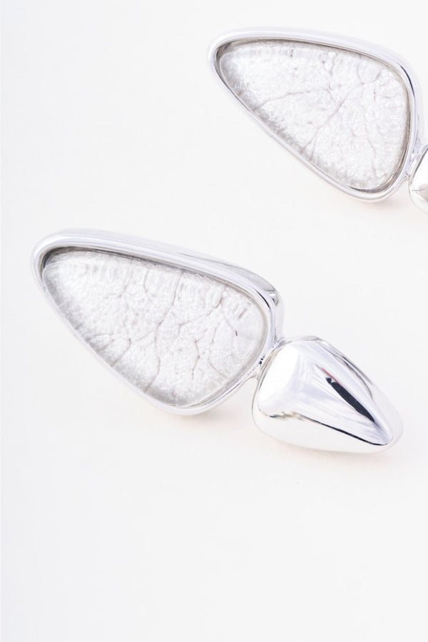Carraig Donn Silver Stone Detail Earrings