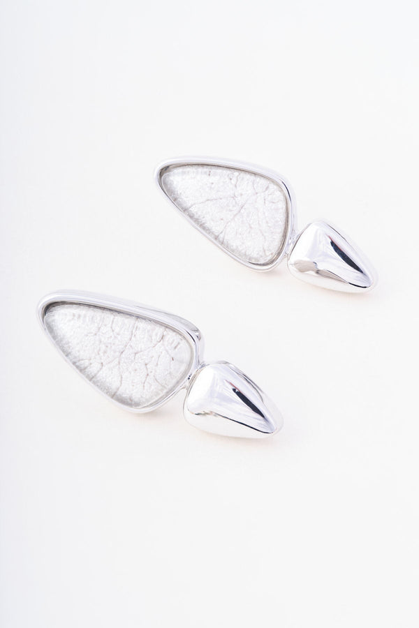 Carraig Donn Silver Stone Detail Earrings