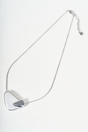 Carraig Donn Silver Stone Detail Necklace