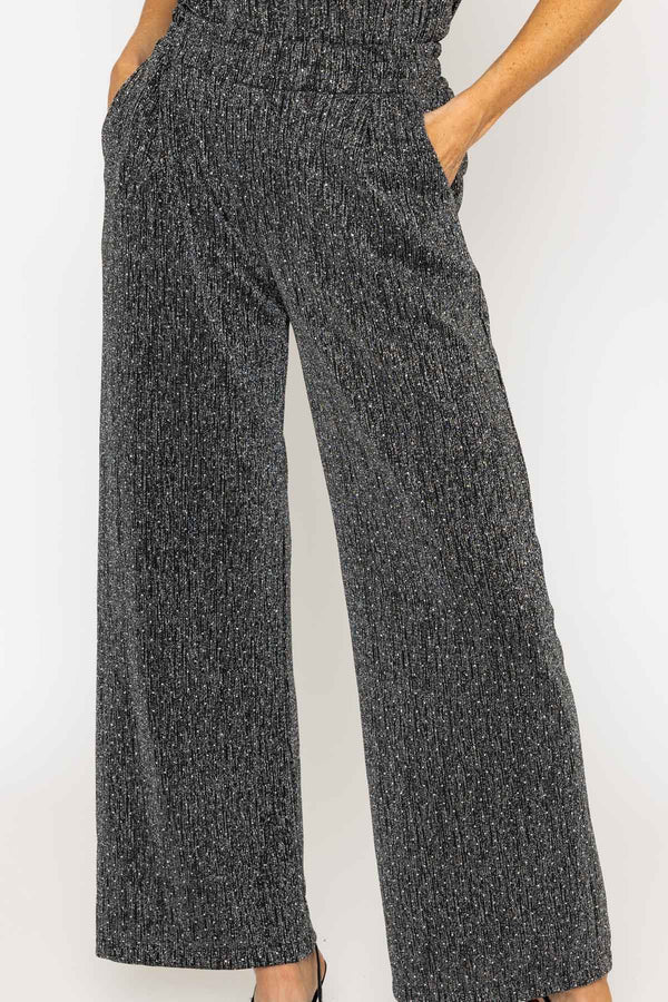 Carraig Donn Silver Stud Lurex Trousers