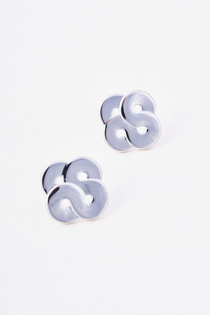 Carraig Donn Silver Swirl Stud Earrings