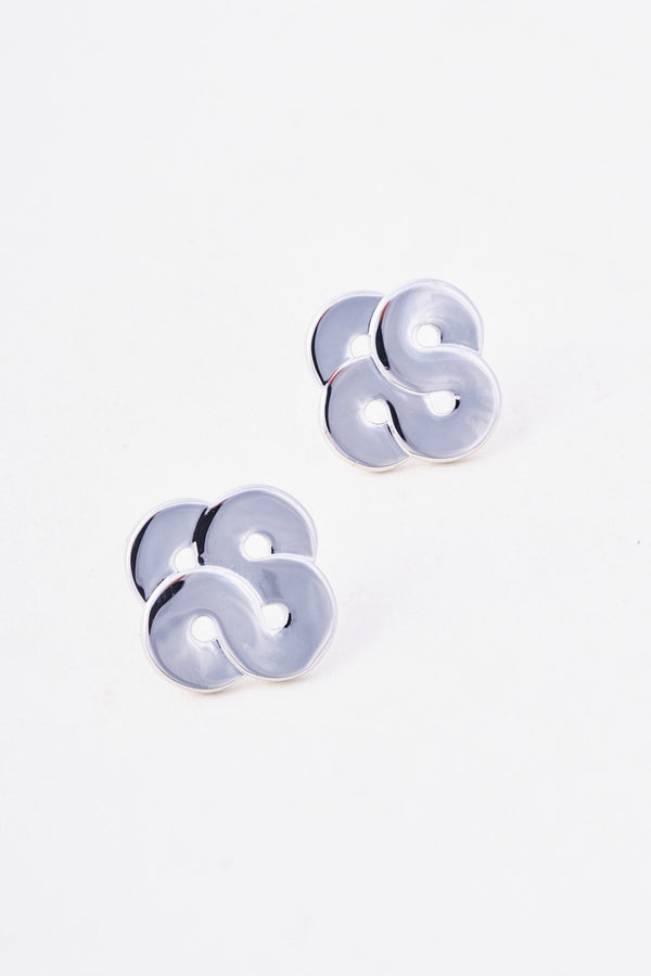 Carraig Donn Silver Swirl Stud Earrings