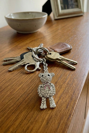 Carraig Donn Silver Teddy Bear Keyring