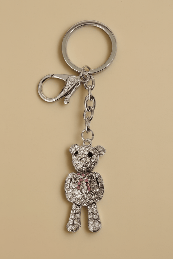 Carraig Donn Silver Teddy Bear Keyring