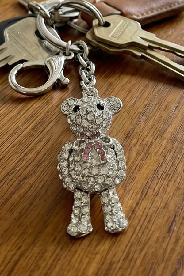 Carraig Donn Silver Teddy Bear Keyring