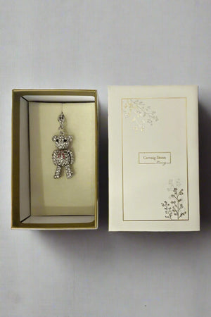 Carraig Donn Silver Teddy Bear Keyring