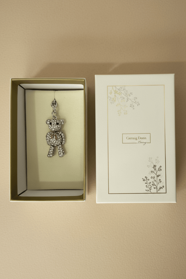 Carraig Donn Silver Teddy Bear Keyring