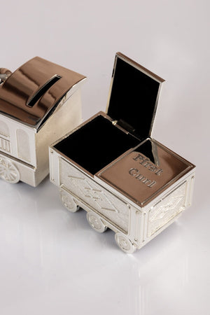 Carraig Donn Silver Train Money Box Tooth & Curl