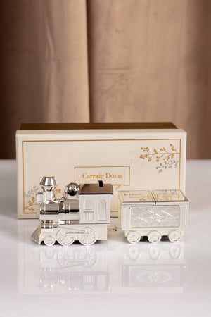 Carraig Donn Silver Train Money Box Tooth & Curl