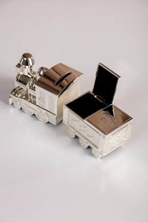 Carraig Donn Silver Train Money Box Tooth & Curl
