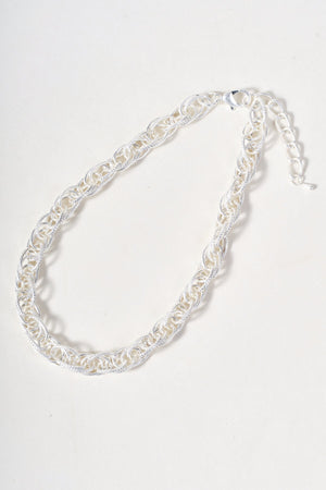 Carraig Donn Silver Twist Chain Necklace