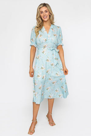 Carraig Donn Sinead Midi Dress in Green