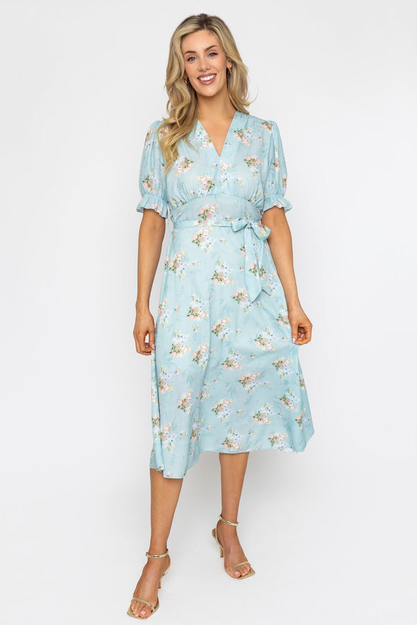 Carraig Donn Sinead Midi Dress in Green
