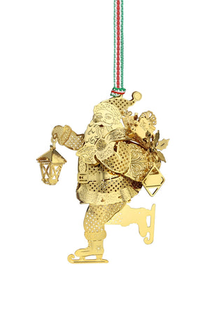 Carraig Donn Skating Santa Christmas Tree Decoration