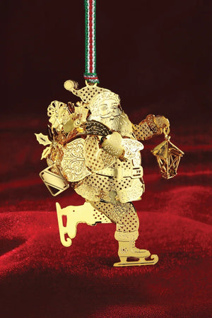 Carraig Donn Skating Santa Christmas Tree Decoration