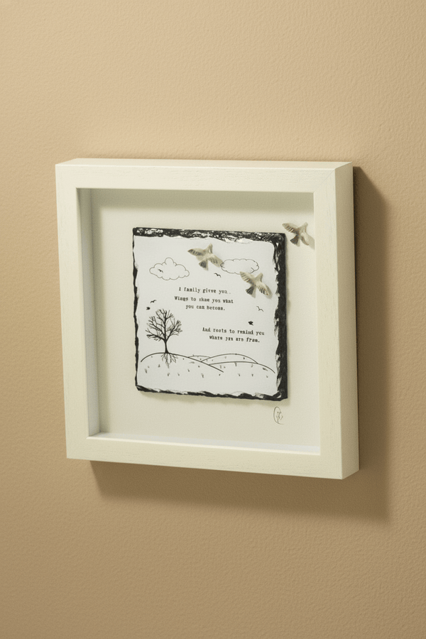 Carraig Donn Slatecraft Art - Wings & Roots