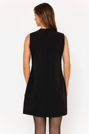 Carraig Donn Sleeveless Black Beaded Mini Dress