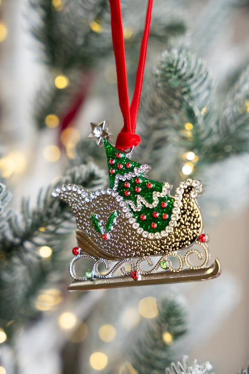 Sleigh Christmas Tree Decoration