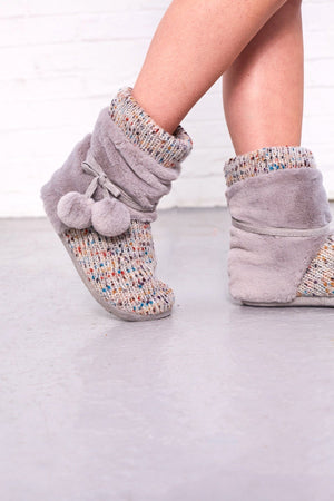 Carraig Donn Slouchy Knit Slipper Booties