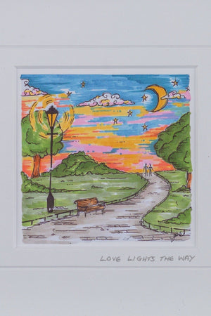 Carraig Donn Small Framed Art Print: "Love Lights the Way"