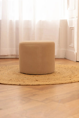 Carraig Donn Small Velvet Taupe Stool