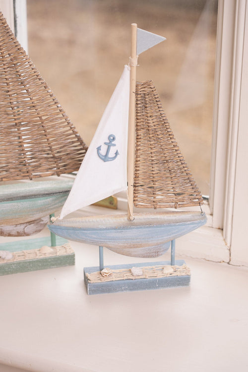 Small Wooden Decorative Boat