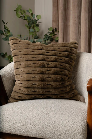 Carraig Donn Soft Green Textured Cushion