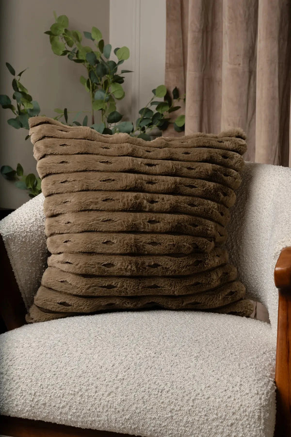 Carraig Donn Soft Green Textured Cushion