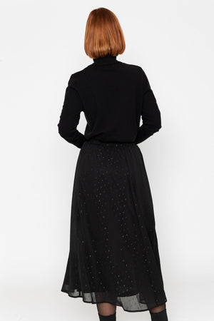 Carraig Donn Soft Touch Roll Neck Black Jumper