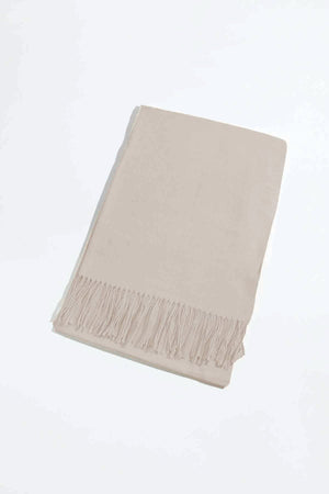Carraig Donn Soft Touch Solid Colour Scarf in Beige