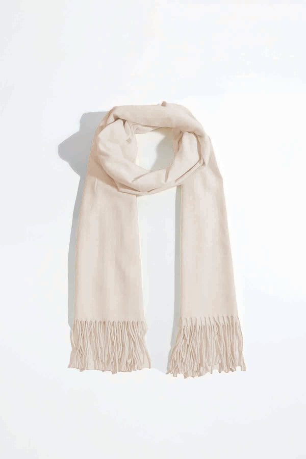 Carraig Donn Soft Touch Solid Colour Scarf in Beige