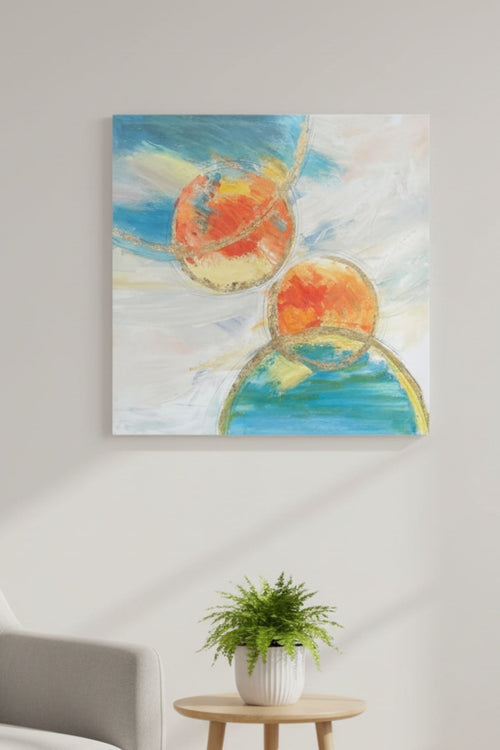 Solar Abstract Canvas Wall Art