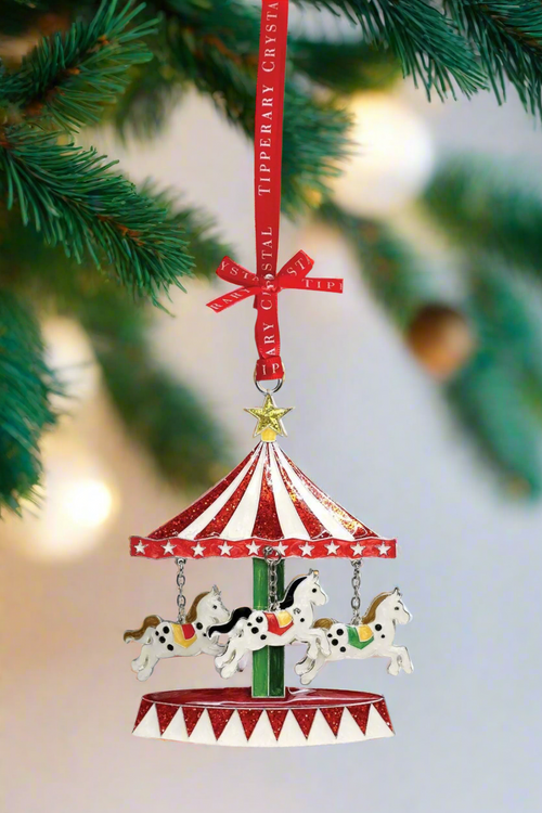 Sparkle Carousel Christmas Decoration
