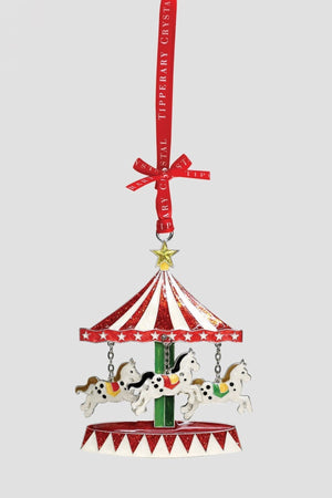 Carraig Donn Sparkle Carousel Christmas Decoration