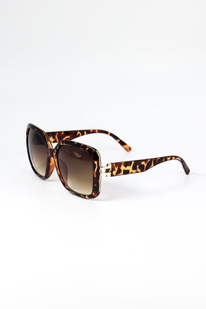 Square Sunglasses in Brown