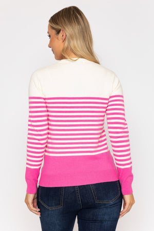 Carraig Donn Ss26 Star Stripe Crew Pink
